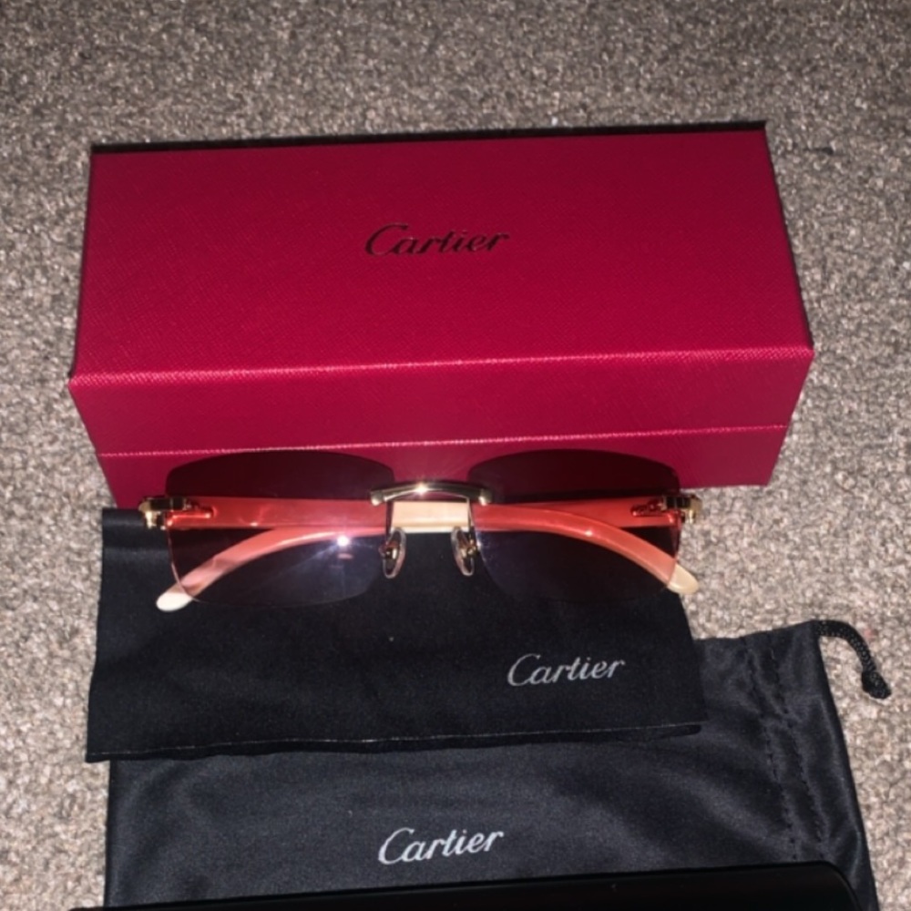 Authentic Cartier C Decor Glasses Buffs